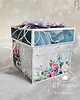 kartki scrapbooking Exploding box na urodziny niebiesko-różowy 1
