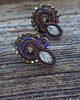 kolczyki soutache Kolczyki soutache Jesienny liść 3