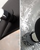 lampy do pokoju dziecka Lampa stojąca Studio czarna srebrny środek 140cm 3