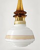 lampy wiszące Lampa wisząca szklana artdeco prl vintage retro 2