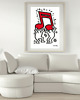 plakaty PLAKAT dekoracyjny pop art  muzyka Keith Haring grafika 3