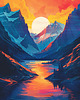 plakaty Plakat - mountain side 2