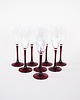 szklanki i kieliszki Komplet kieliszków do szampana, francuski design, lata 70, produkcja: Luminarc 1