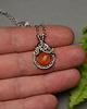 wisiory Wisiorek pomarańczowy karneol wire wrapping 2