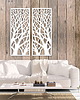 inne DEKORACYJNY, AŻUROWY PANEL ŚCIENNY, OBRAZ 3D, DRZEWA PIONOWE, 42 x 105 cm, DY 1