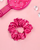 akcesoria dla niej CRYSTALLOVE Gumka do włosów z jedwabiu z kryształkami - hot pink 3