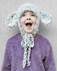 czapki dziecięce Czapka handmade - baranek 2