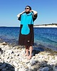 bluzy męskie Szlafrok dla morsa - Surf Poncho -  Blue Sky 4