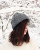 czapki damskie Szara czapka  beanie wełna peruwiańska alpaka 1