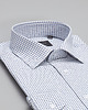 koszule męskie Koszula w kratkę matera 00454 długi rękaw granatowy slim fit 2