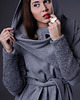płaszcze damskie Płaszcz zimowy ocieplany DORKAS Light Grey  4