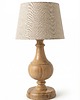 lampy stołowe Lampa stołowa drewniana z abażurem 2