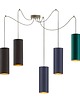 lampy wiszące 5-punktowa lampa wisząca pająk do salonu VIZELA GOLD T5 2