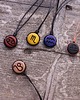 wisiory Naszyjnik znak zodiaku Wodnik - drewniany amulet zodiakalny 3