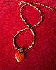 wisiory Urocze serce z jaspisu brekcja prezent handmade dla ukochanej osoby 8