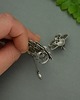 nausznice Nausznica i sztyft duże kwiaty perły wire wrapping 5