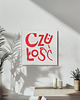 plakaty Czułość plakat typograficzny 50 cm x 50 cm czarny 3