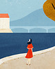 plakaty Spacer nad Dunajem - plakat 50x70 cm - Budapeszt 2