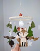 karuzele i girlandy do łóżeczka Handmade karuzela leśna , lisek i urocze zwierzątka dla niemowlaka 6