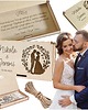 kartki scrapbooking Pudełko Koperta na pieniądze z IMIONAMI prezent na ślub wesele dla młodych 1