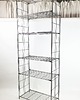 regały Metalowy, chromowany regał z lat 90. w industrialnym stylu vintage 1