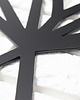 Ozdoby na ścianę Geometryczna Metalowa Mapa Świata 140cm 3