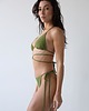 stroje kąpielowe i kostiumy kąpielowe damskie Bari Dół - Forest Green Dół kąpielowy bikini trójkąt 3