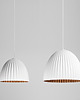 lampy wiszące Lampa wisząca PLISSART L - biała, miedziana 3
