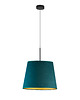 lampy wiszące Granatowa lampa wisząca do salonu SARI VELUR z welurowym kloszem 7