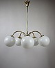 lampy wiszące Lampa  pięcioramienna lata 70. 3