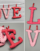 Ślub - inne LITEROWE LOVE, bawełniane literki, walentynki 1