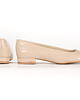 baleriny damskie SKÓRZANE BALERINKI ZAPATO 050-KOLOR BEŻ LAKIER 2