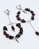 kolczyki z kamieniami Kolczyki Garnet Edge 1