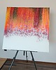 obrazy FLUO 80x80 cm Akryl na płótnie Abstrakcja do salonu 1