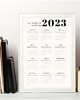 plakaty Plakat Minimalistyczny kalendarz 2023, personalizowany prezent 6
