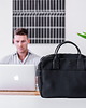 etui na laptopa Torba na laptop do 15" - skóra wegańska z kukurydzy - unisex - czarna 2