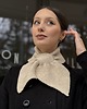 szale damskie Retro szalik 100% wełna merino beż 2