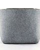 skrzynki, kufry i pudła Pudełko filcowe - Szare minimalistyczne 1