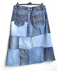 spódnice maxi Patchworkowa spódnica jeans r.48 2