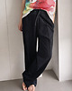 spodnie dresowe damskie Spodnie dresowe w kant czarne 2