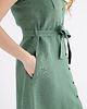sukienki midi damskie Lniana Sukienka MARIGOLD eucalyptus green 4