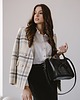 torebki do ręki BOW BAG - skórzana torebka - czarna tłoczona 1