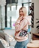 bluza z kapturem damska Bluza Clasic kangurka pudrowy róż 5