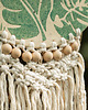 zegary Ceramiczny zegar ścienny z makramą handmade motyw botaniczny 5