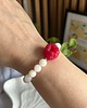 bransoletki z kamieni naturalnych Bransoletka z naturalnego kwarcu z maliną 3