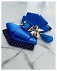broszki Brosza  z ozdobą w stylu glamour z niebieskimi kamieniami NEW 4