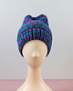 czapki damskie 6907 Ciepła Czapka typu Beanie w Intensywnym Melanżu 5