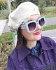 czapki damskie Beret ecru 2