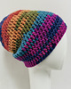 czapki damskie Kolorowa gruba czapka smerf ręcznie robiona 3