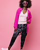 spodnie dresowe damskie Grafitowe spodnie z szelkami TIE DYE 3